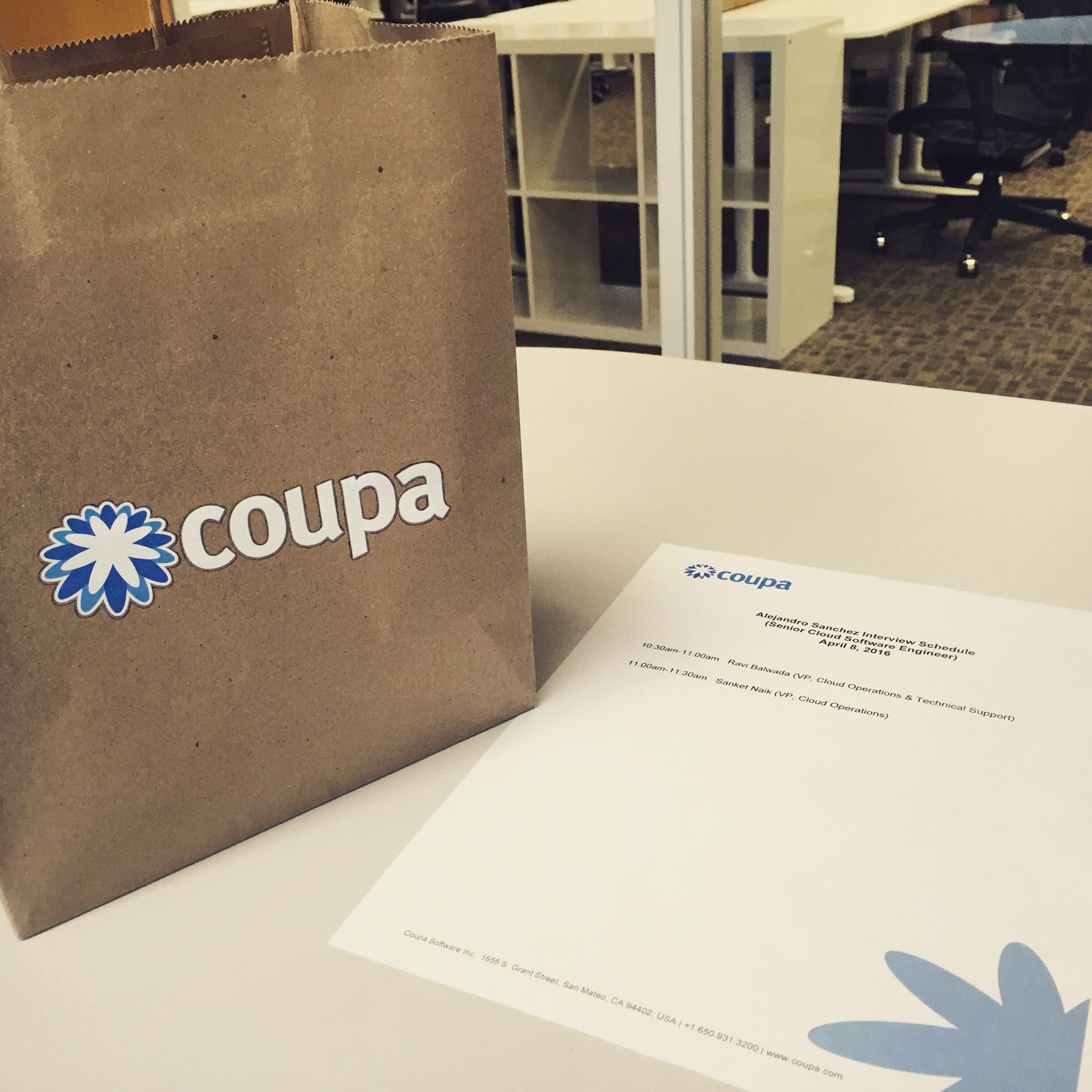 Coupa Onsite Interview