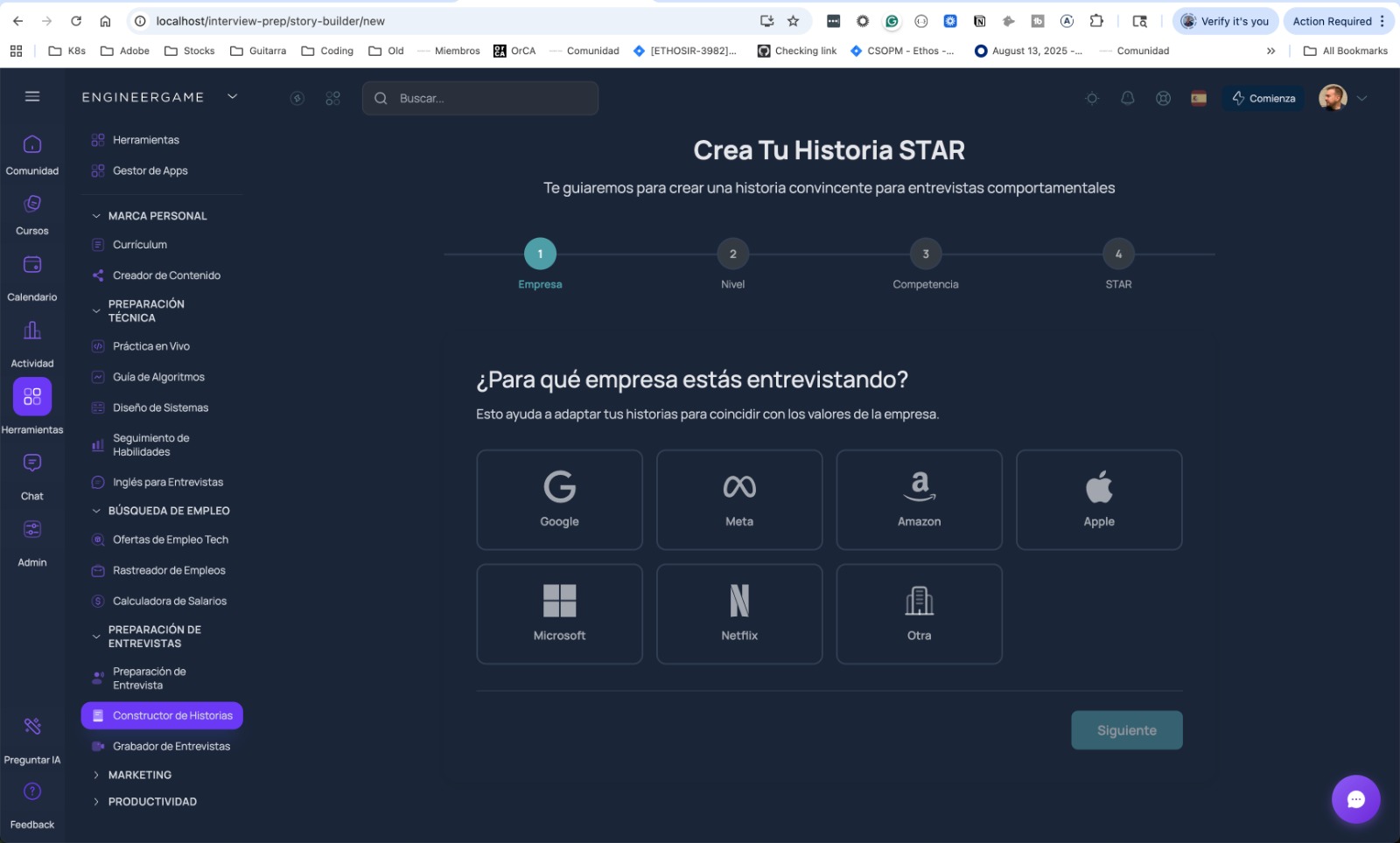 Story Builder (STAR Method)